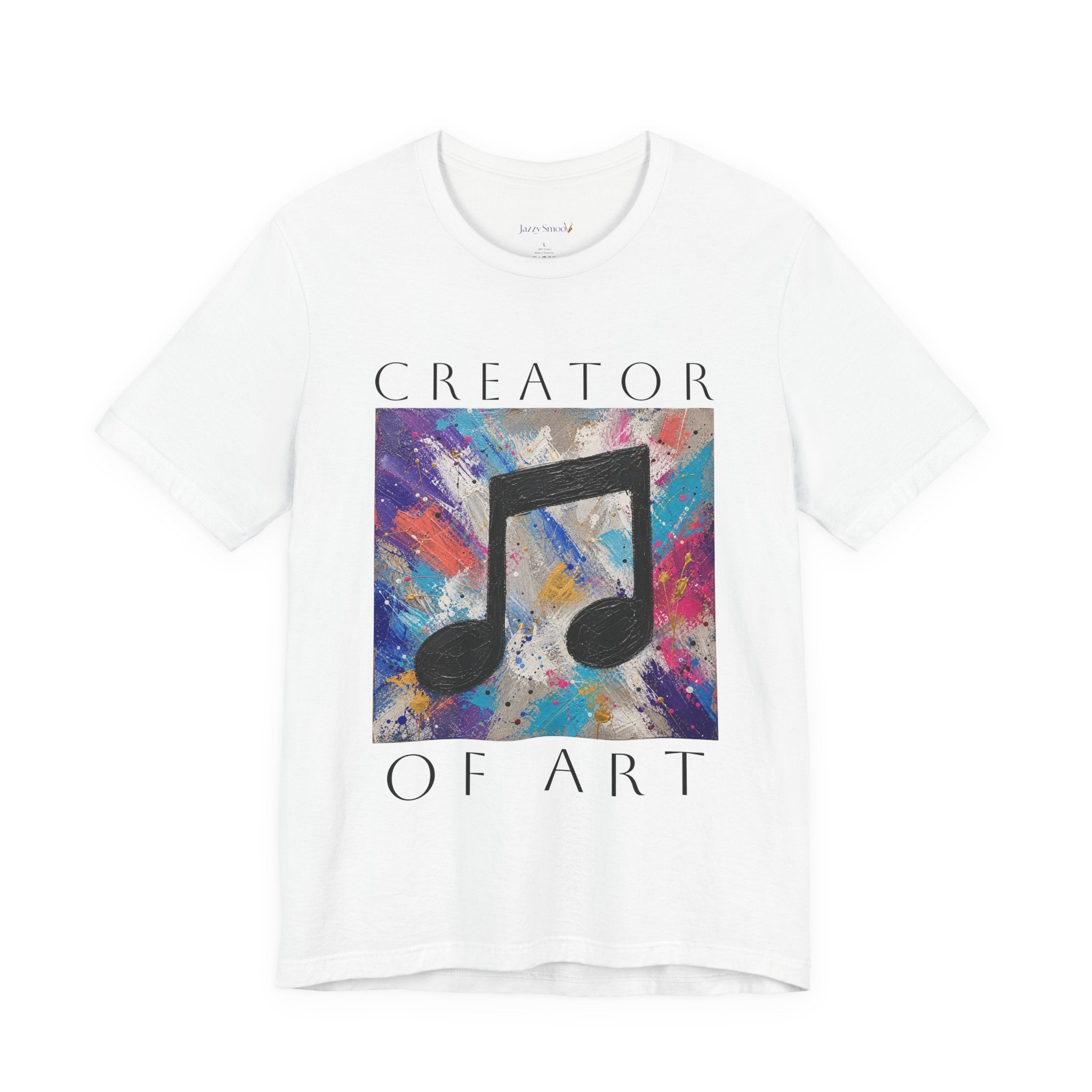 Unisex Creator of Art colorful music note graphic T-shirt