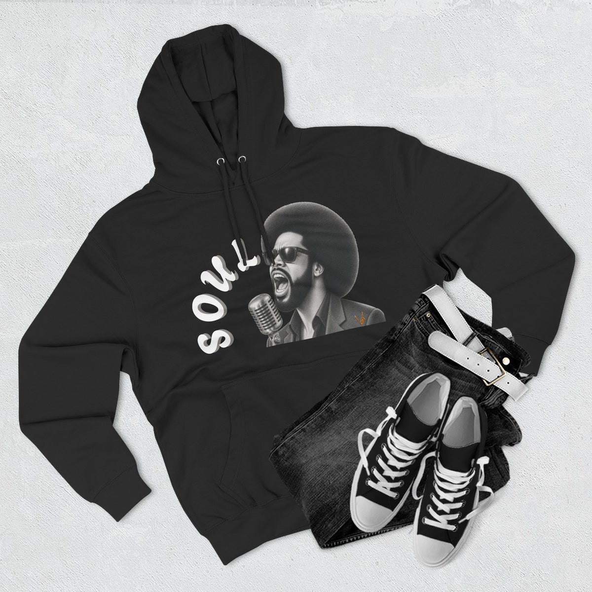 Men's Soul Singer Graphic Pullover Hoodie