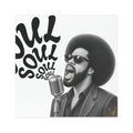 Soul Singer black and white vinyl car magnet – view 2