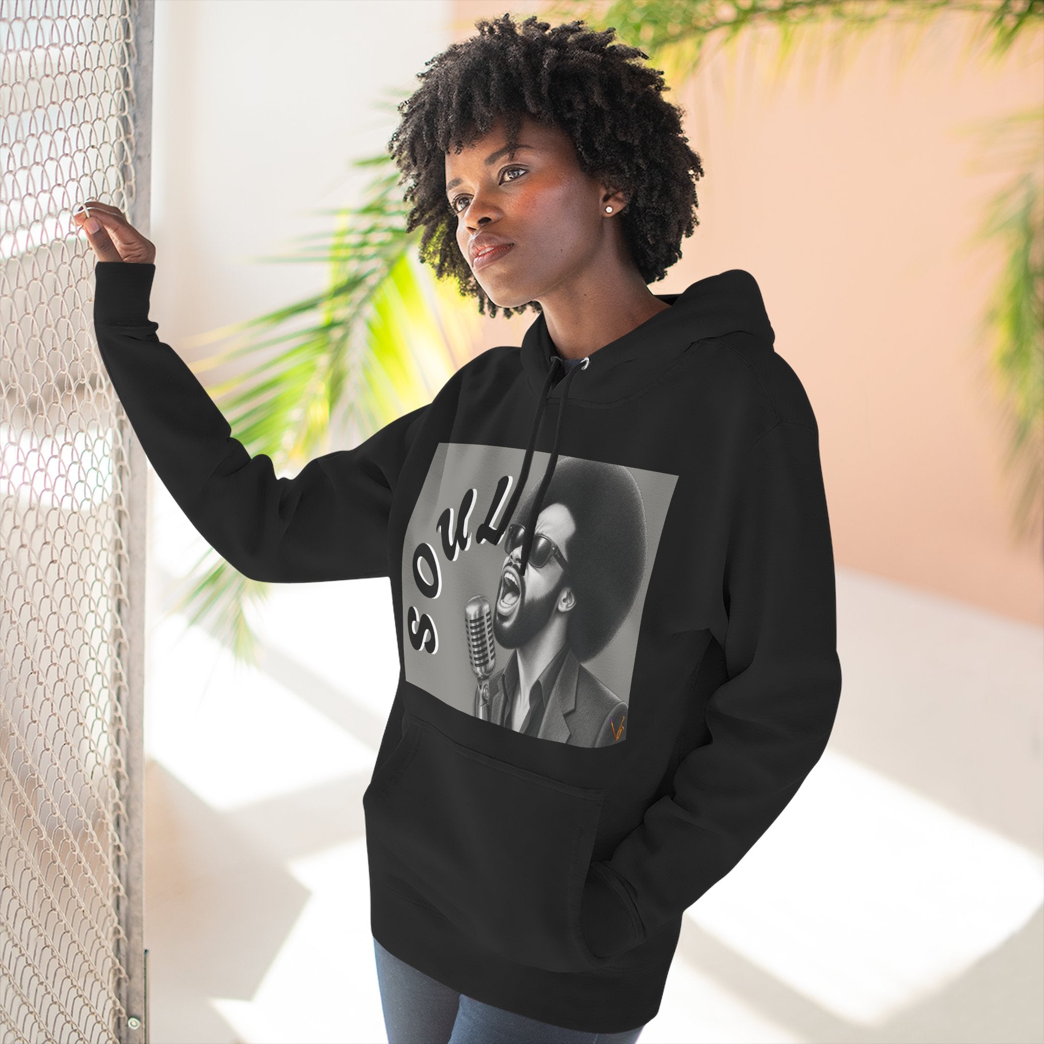 Men’s Soul Singer Graphic Pullover Hoodie – product image 13