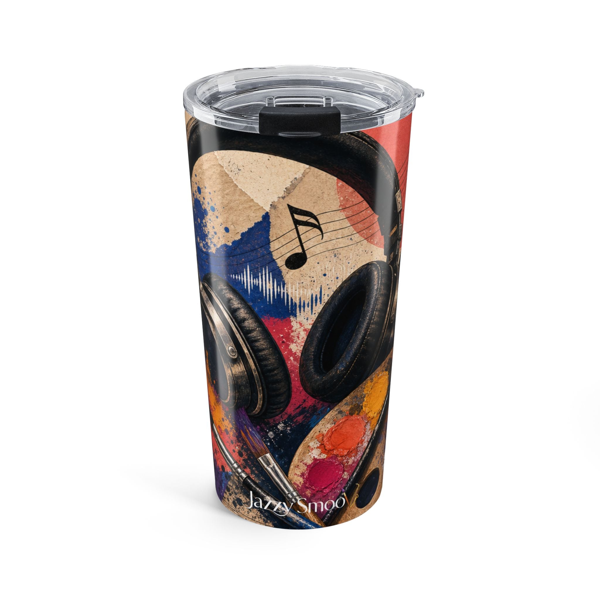 Vintage music microphone 20 oz insulated tumbler