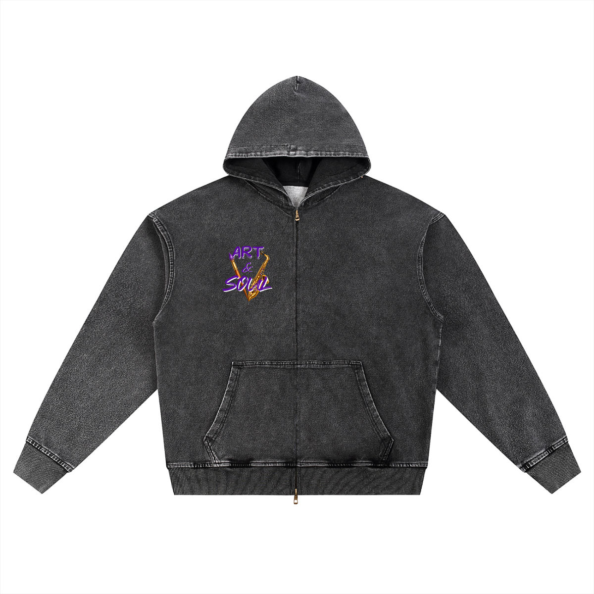 Women's Soul Singer Oversized Zip Hoodie | Jazzy Smoov
