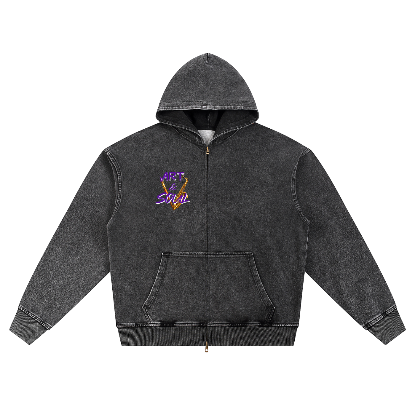 Art & Soul Women’s Soul Singer Oversized Zip Hoodie – product image 4