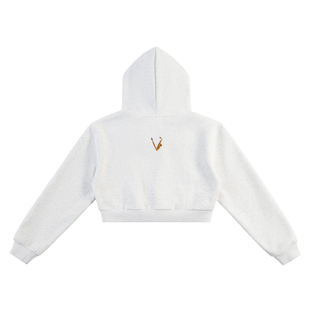 Women’s Creator of Art Graphic Cropped Hoodie – product image 4