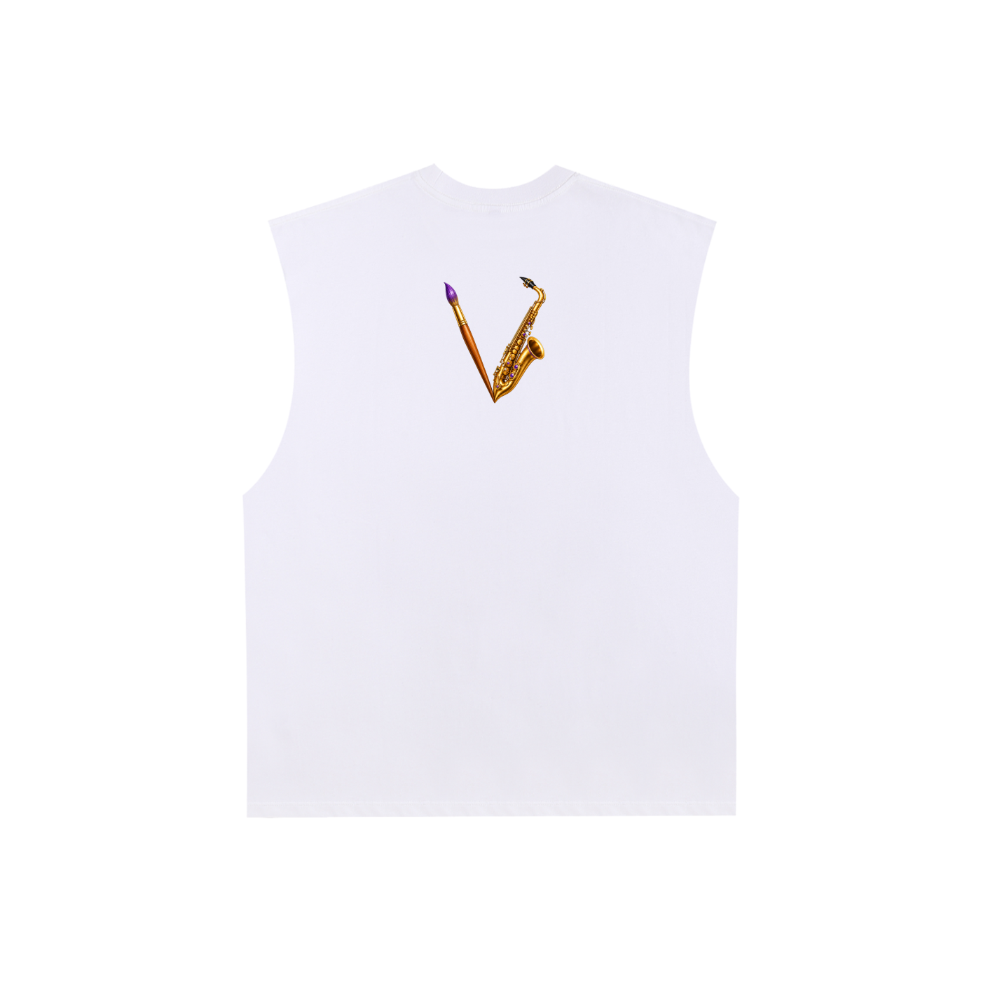For the Love of Art Raw-Edge Cotton Tank Top – product image 4