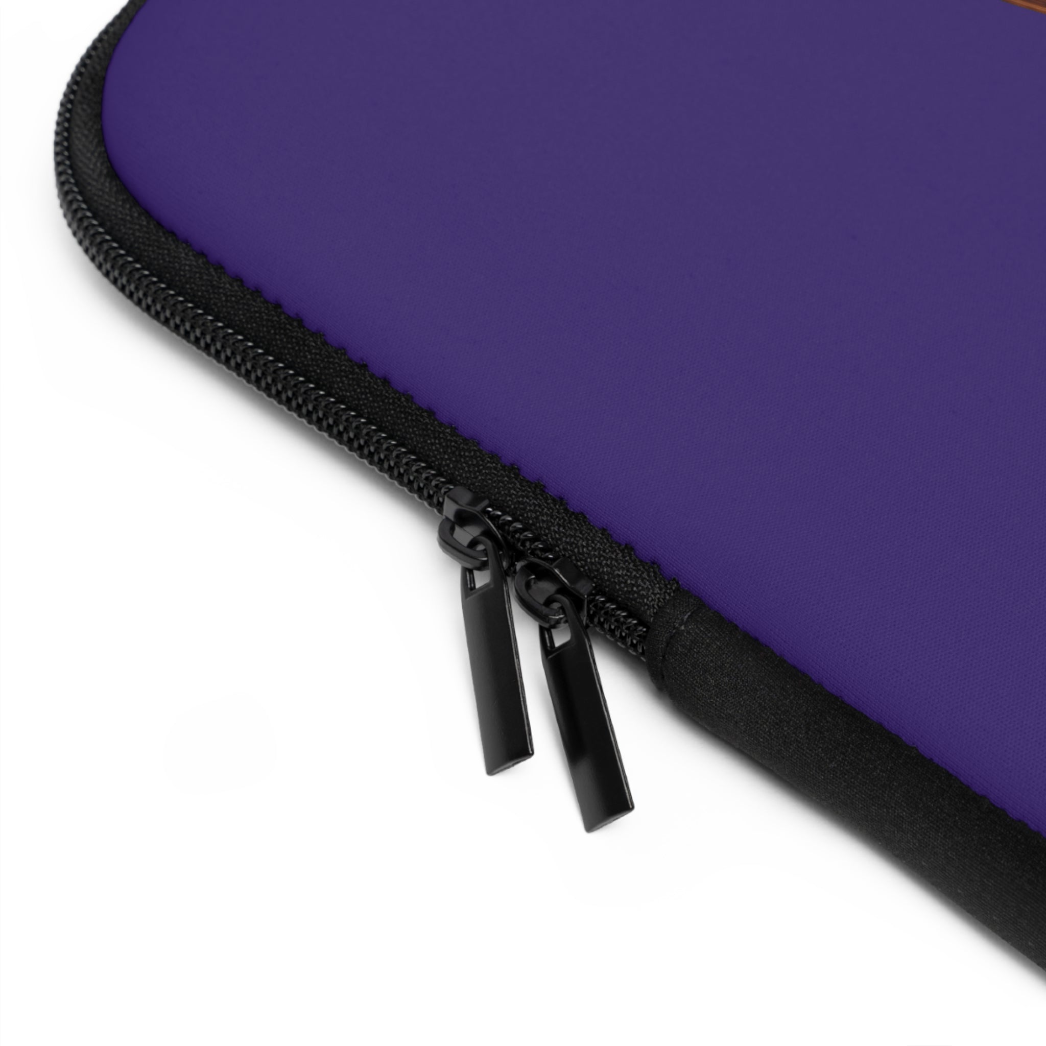 Jazzy Smoov purple saxophone art laptop sleeve