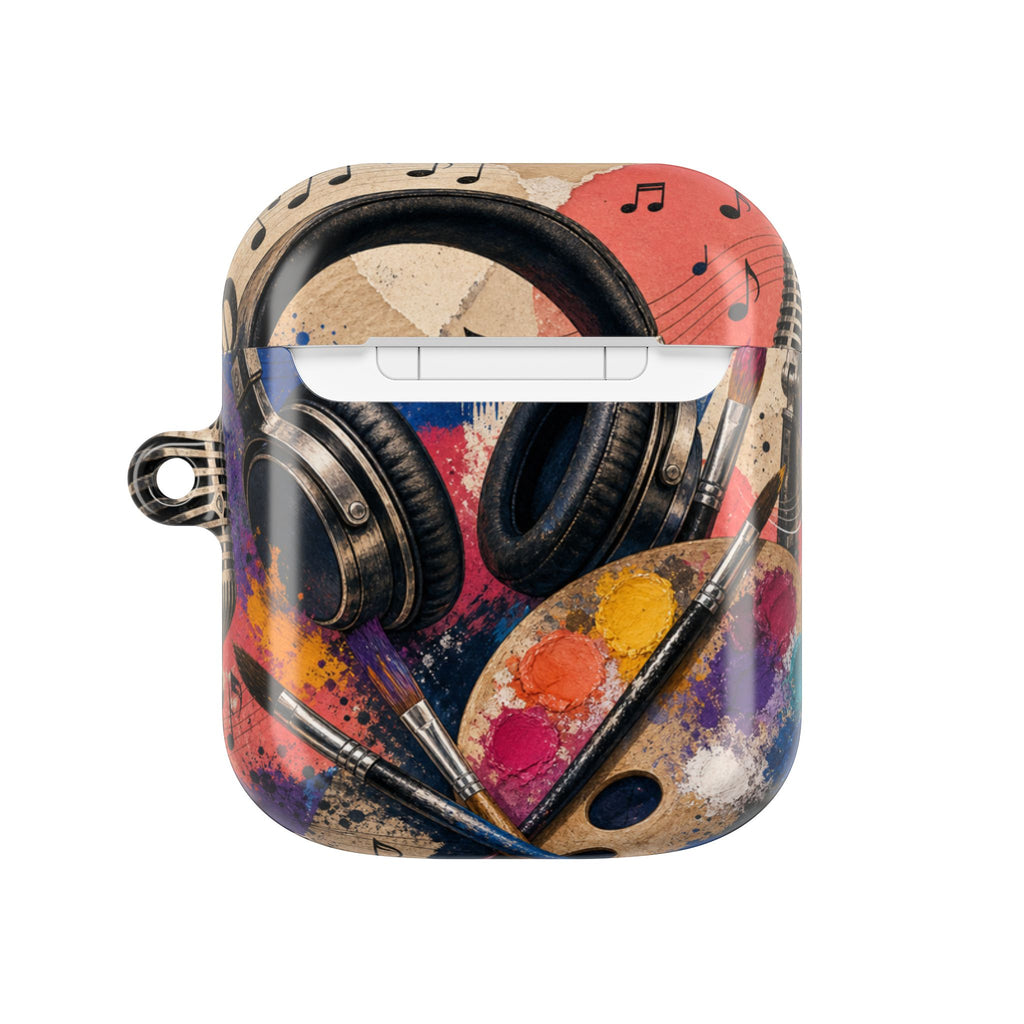 Art and music collage protective AirPods case – view 16