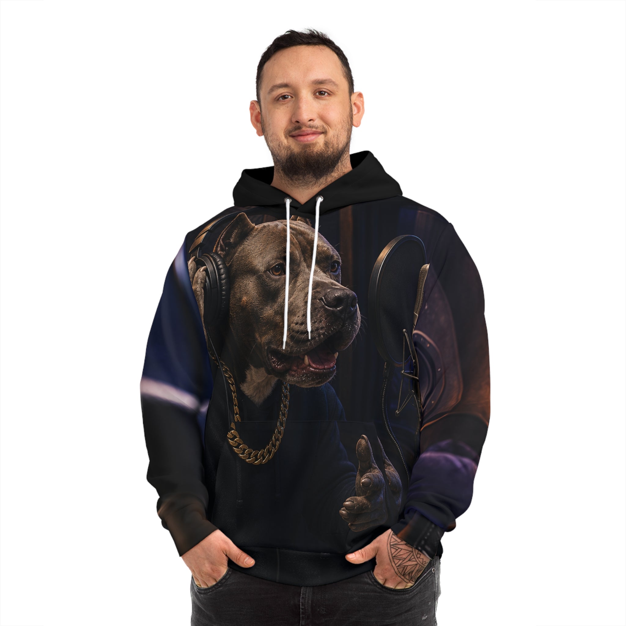 Studio Dog Music Producer Graphic Hoodie – product image 3