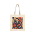 Jazzy and Smooth art and music cotton canvas tote bag