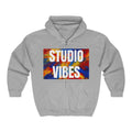 Studio Vibes Colorful Music Graphic Zip Hoodie – product image 1