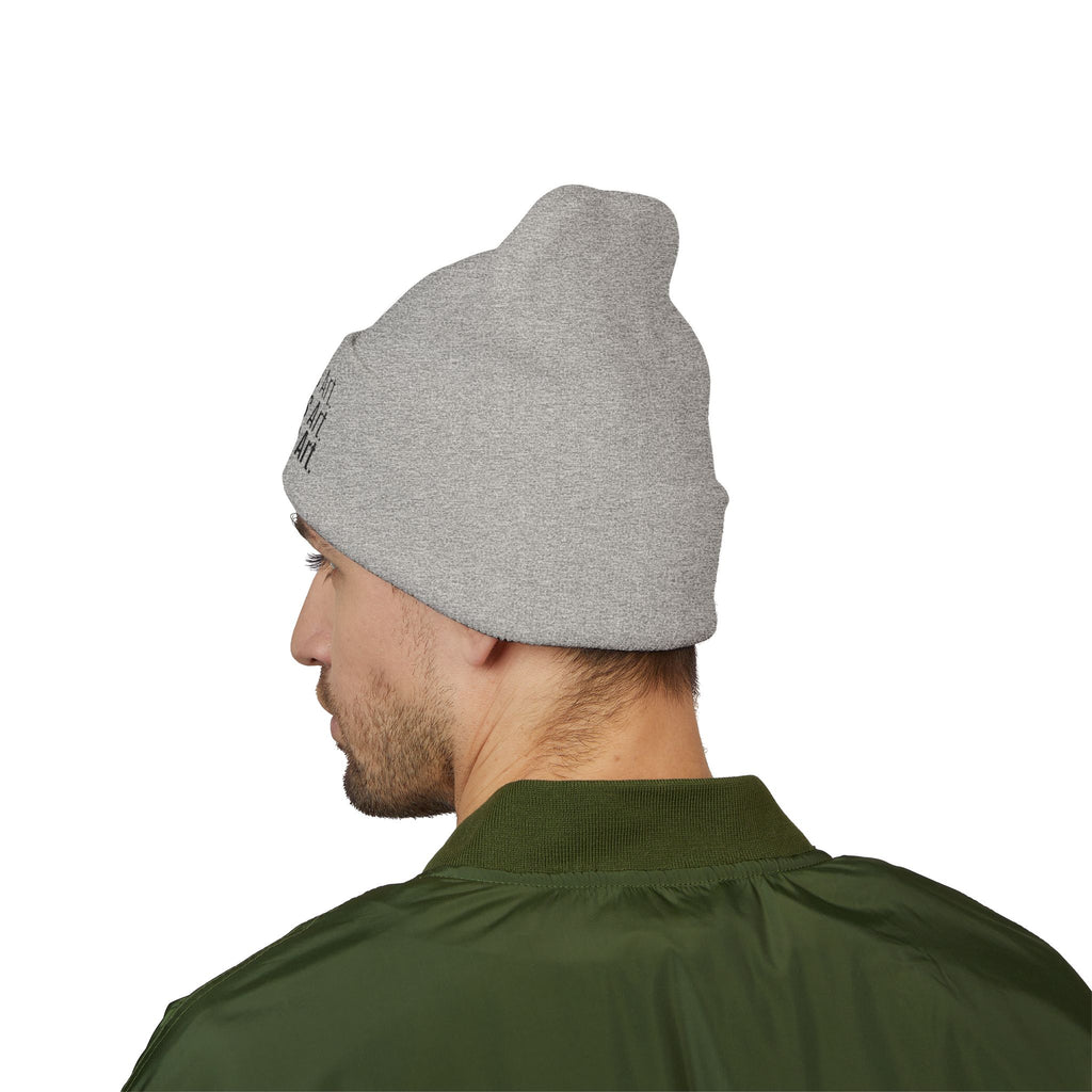Everything Is Art cuffed beanie with black lettering – view 25