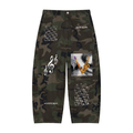 Art Camo Barrel-Leg Cargo Pants – product image 1