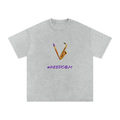 Jazzy Smoov Keep Calm Oversized T-Shirt – Gray – product image 1