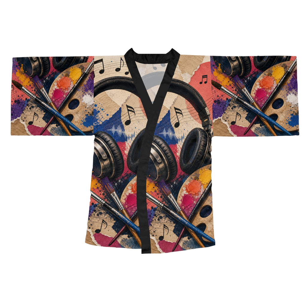 Music Artist Colorful Graphic Kimono Robe – product image 2