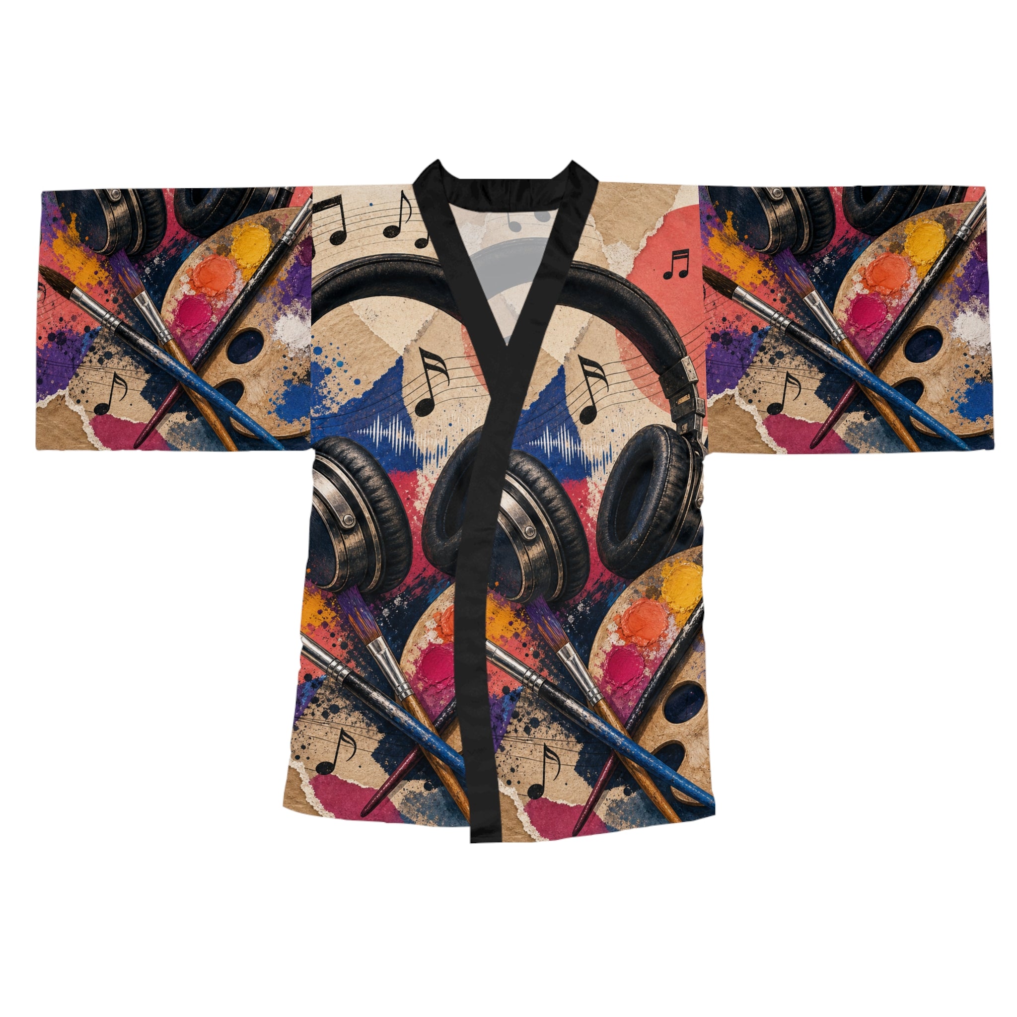 Music Artist Colorful Graphic Kimono Robe – product image 2