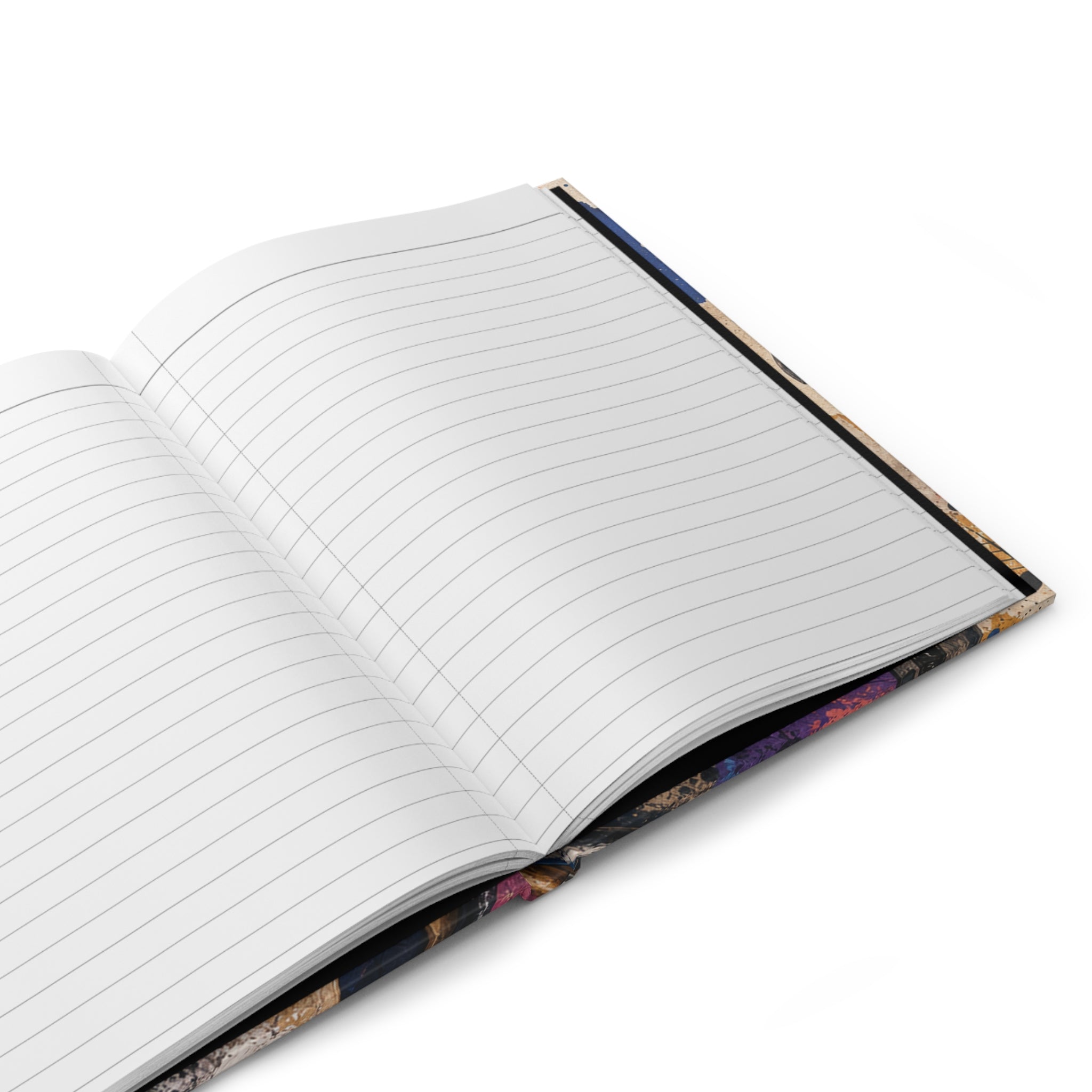 Art and music hardcover journal spine detail