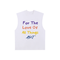 For the Love of Art Raw-Edge Cotton Tank Top – product image 3