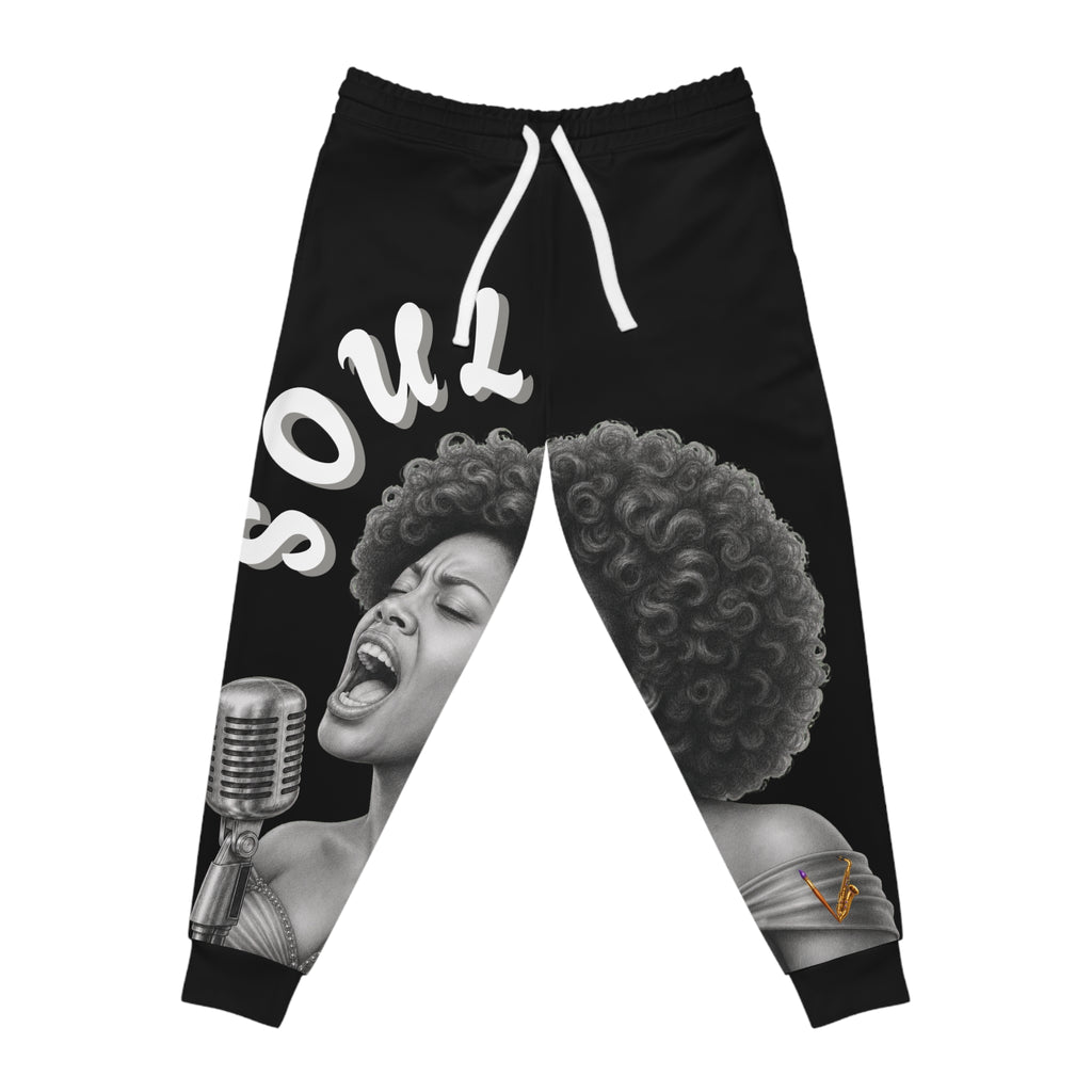 Women’s Soul Singer Black Graphic Joggers – product image 1