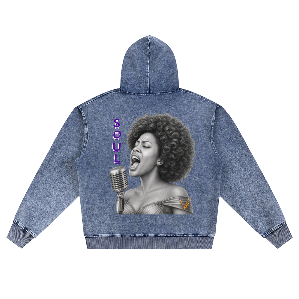 Art & Soul Women’s Soul Singer Oversized Zip Hoodie – product image 5