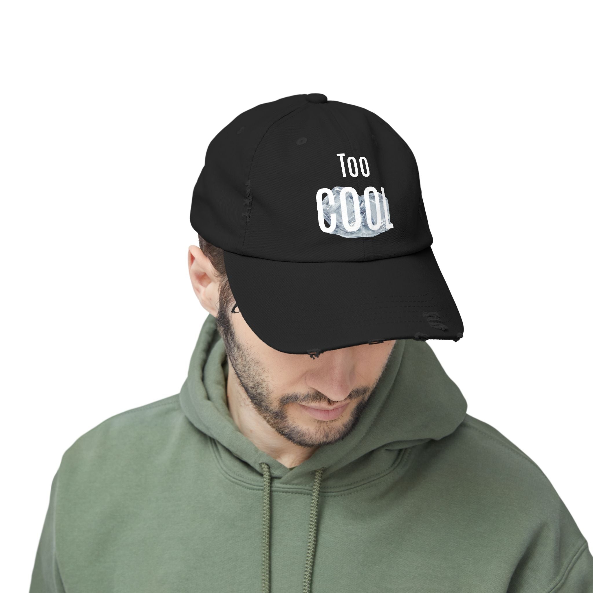 Too Cool distressed cotton baseball cap