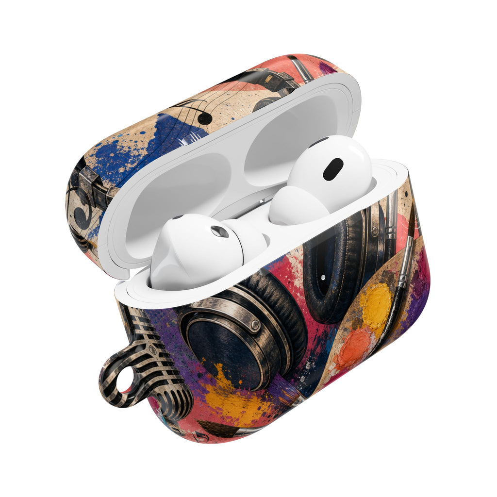 Art and music collage protective AirPods case – view 12