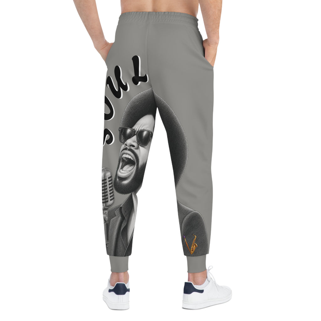 Men’s Soul Singer Graphic Joggers – Gray – product image 3