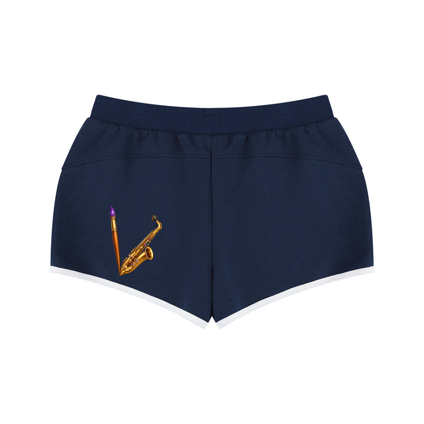 Women’s Peace Be Smoov Retro Athletic Shorts – product image 4