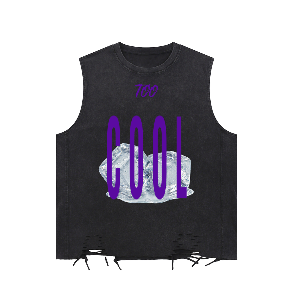 Too Cool Snow-Washed Raw-Hem Cotton Tank Top – product image 1