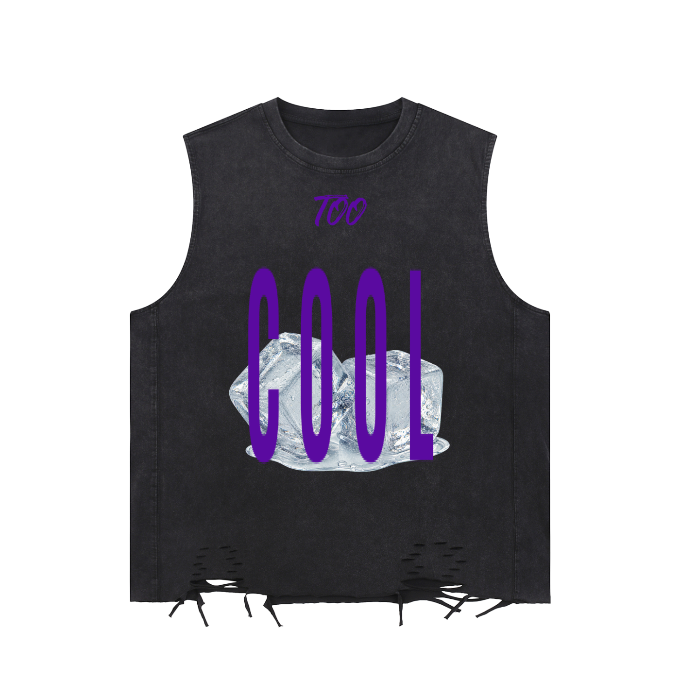 Too Cool Snow-Washed Raw-Hem Cotton Tank Top – product image 1
