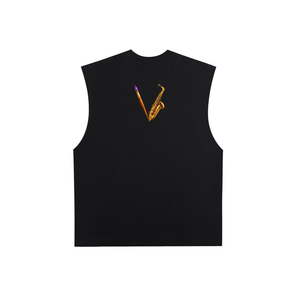 For the Love of Art Raw-Edge Cotton Tank Top – product image 2