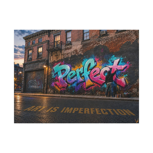 Art Is Imperfection urban graffiti matte canvas wall art