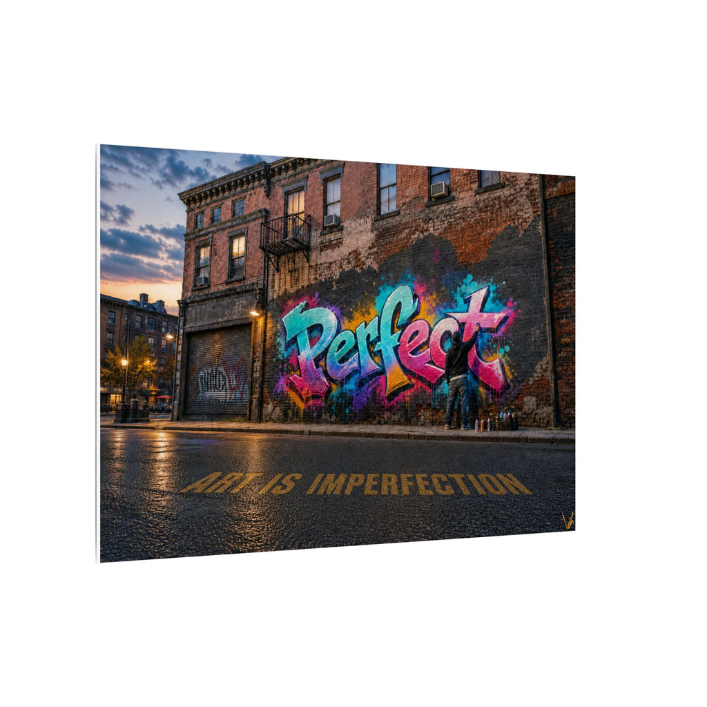Art Is Imperfection urban graffiti matte canvas wall art