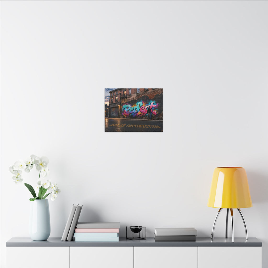 Art Is Imperfection urban graffiti matte canvas wall art