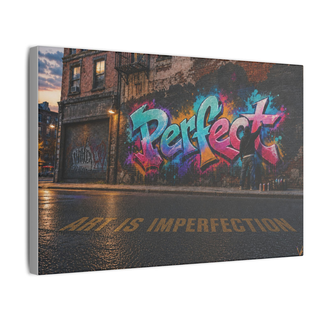 Art Is Imperfection urban graffiti matte canvas wall art