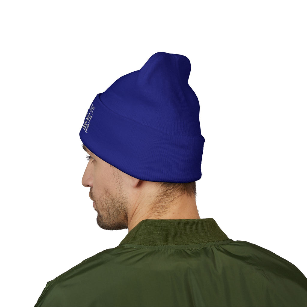 Everything Is Art cuffed beanie with white lettering – view 20