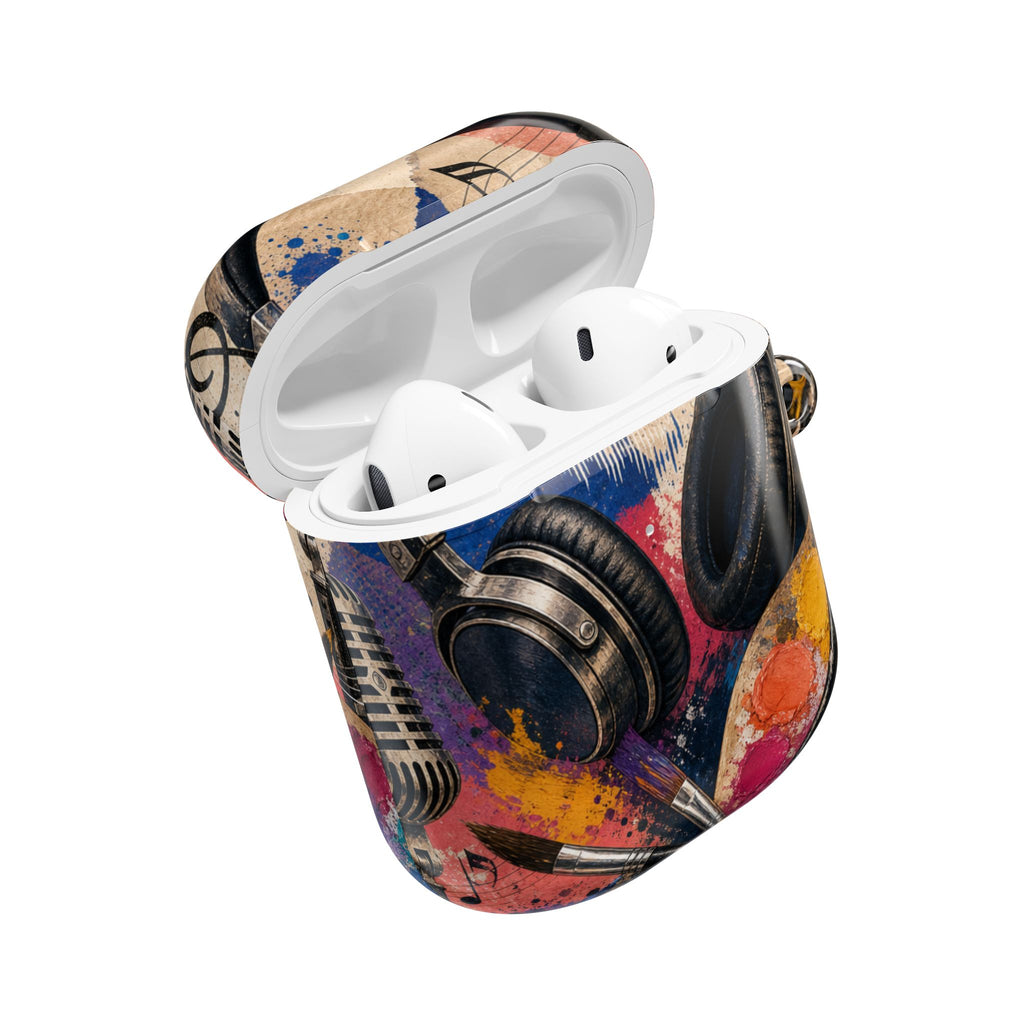 Art and music collage protective AirPods case – view 15