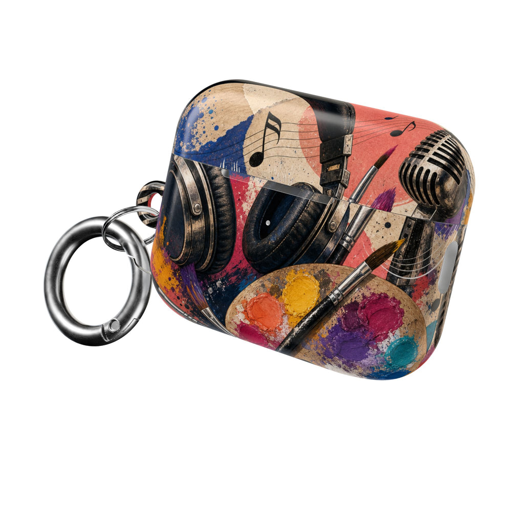 Art and music collage protective AirPods case – view 11