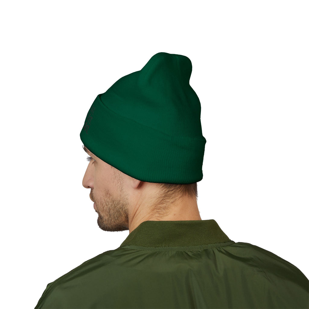 Everything Is Art cuffed beanie with black lettering – view 16