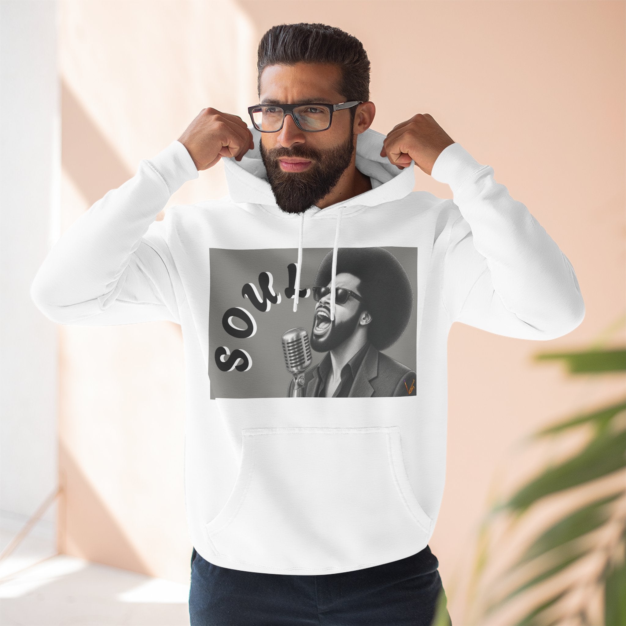 Men’s Soul Singer Graphic Pullover Hoodie – product image 6
