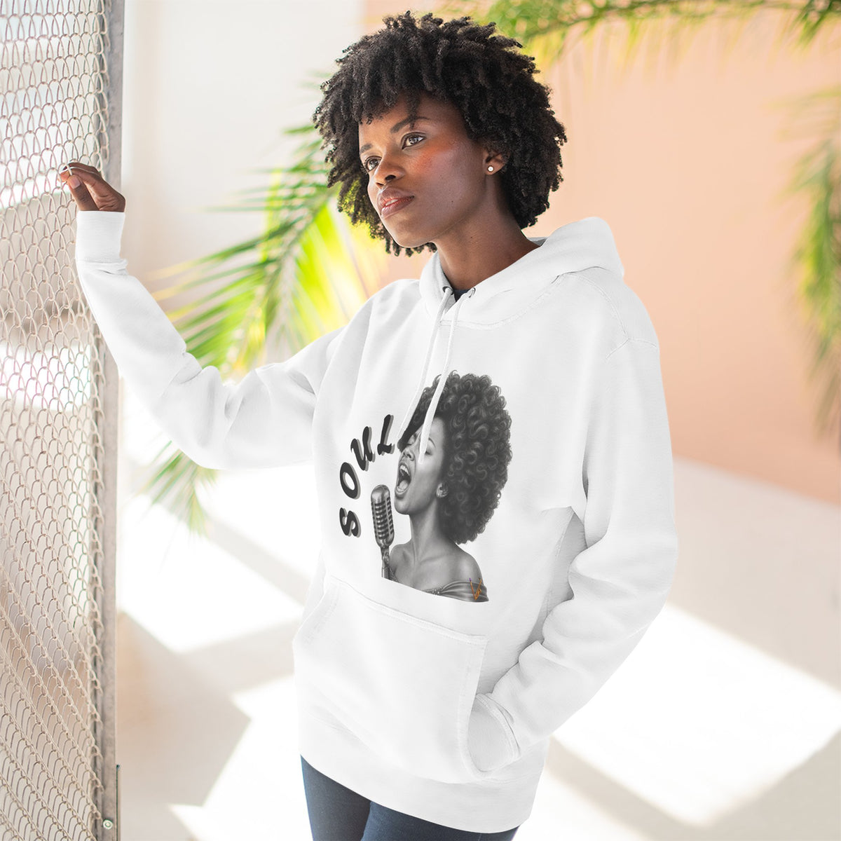 Women's Soul Singer Graphic Pullover Hoodie