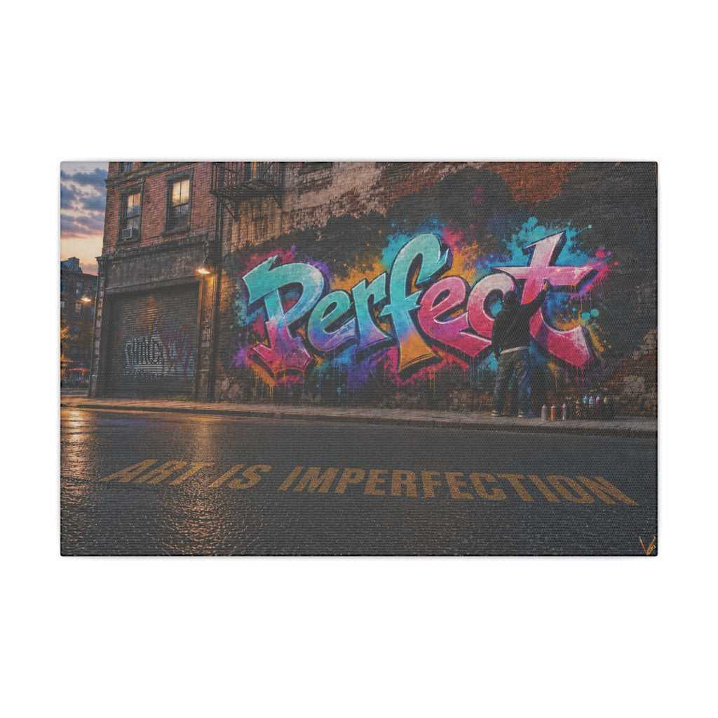 Art Is Imperfection urban graffiti matte canvas wall art