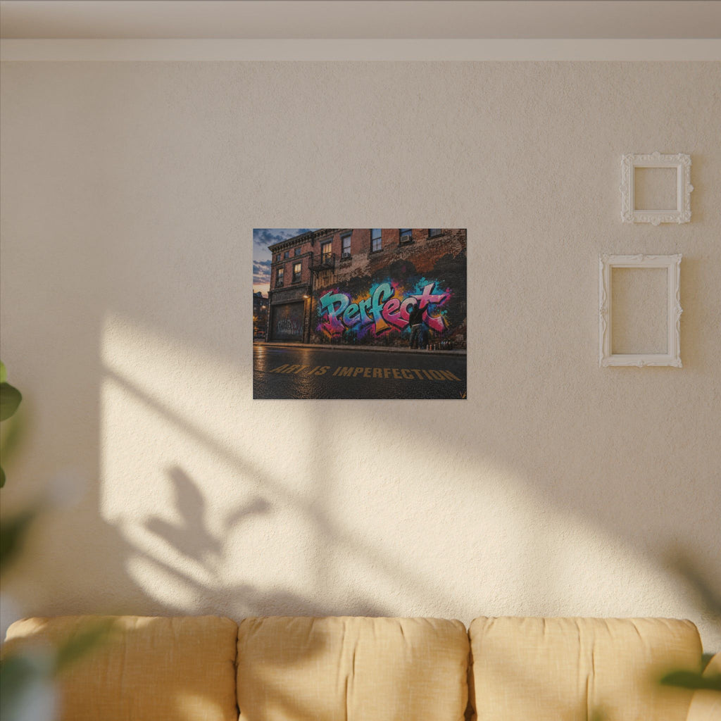 Art Is Imperfection urban graffiti matte canvas wall art
