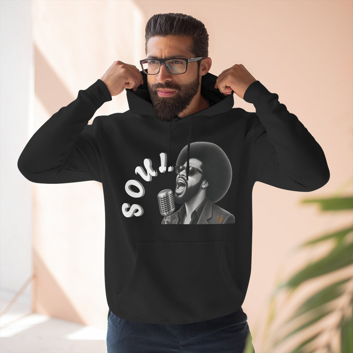 Men's Soul Singer Graphic Pullover Hoodie