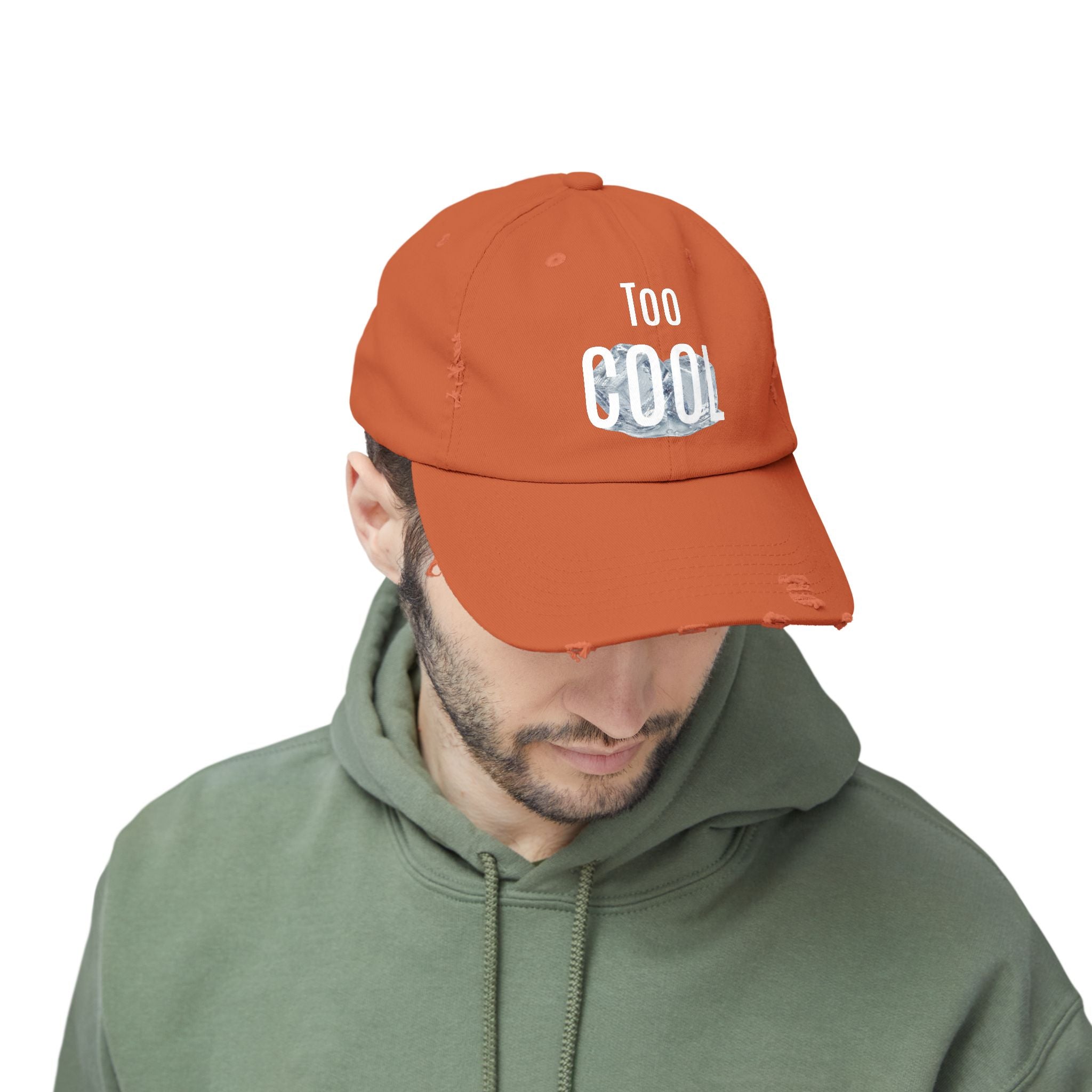 Too Cool distressed cotton baseball cap