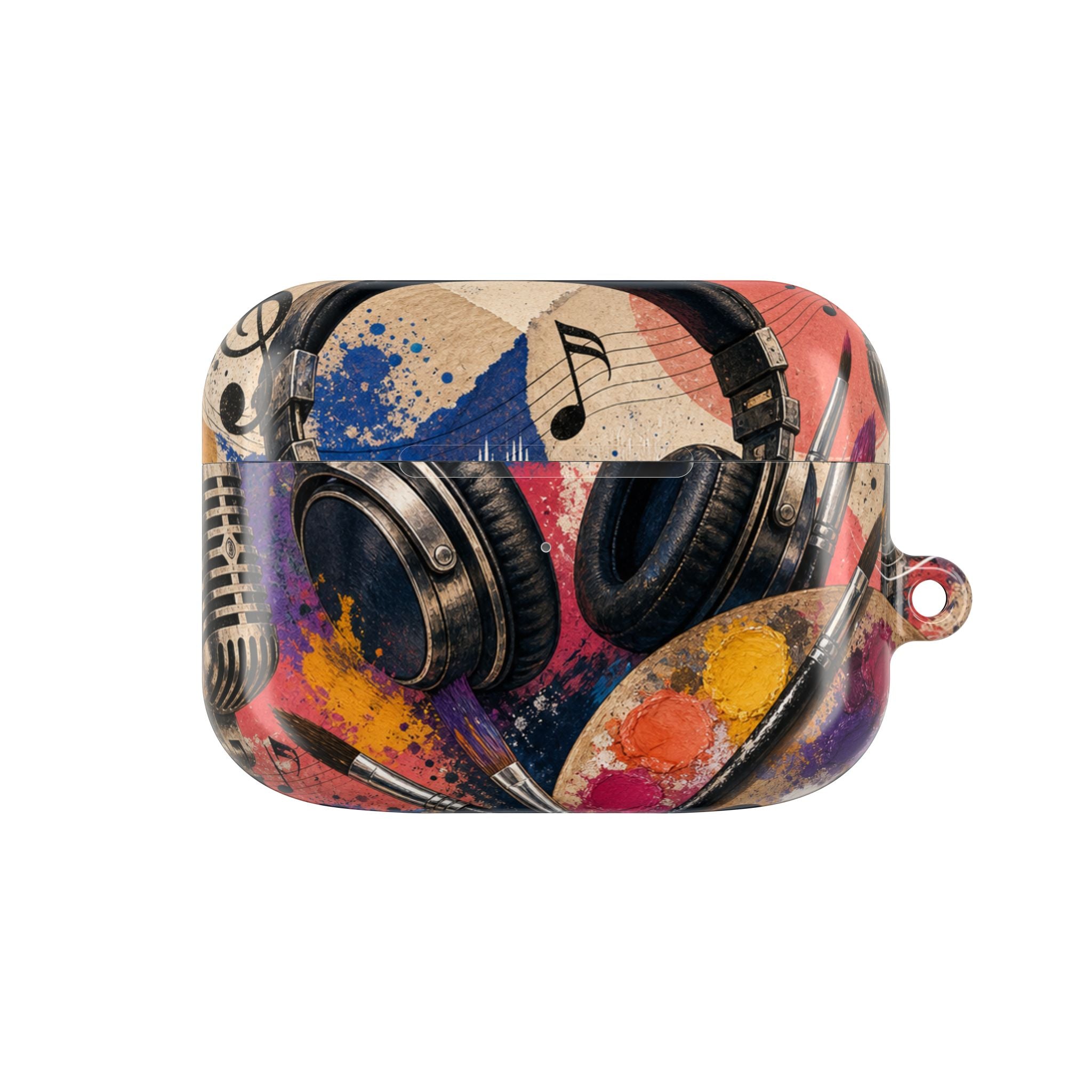 Art and music collage protective AirPods case – view 7