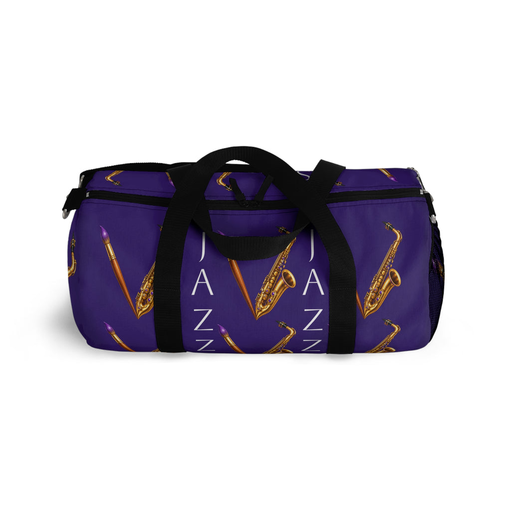 Jazzy Smoov purple saxophone duffel bag