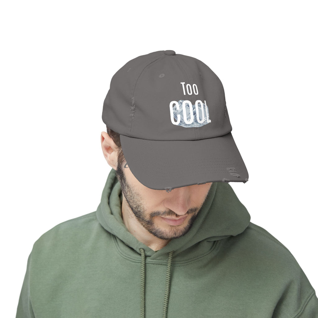 Too Cool distressed cotton baseball cap