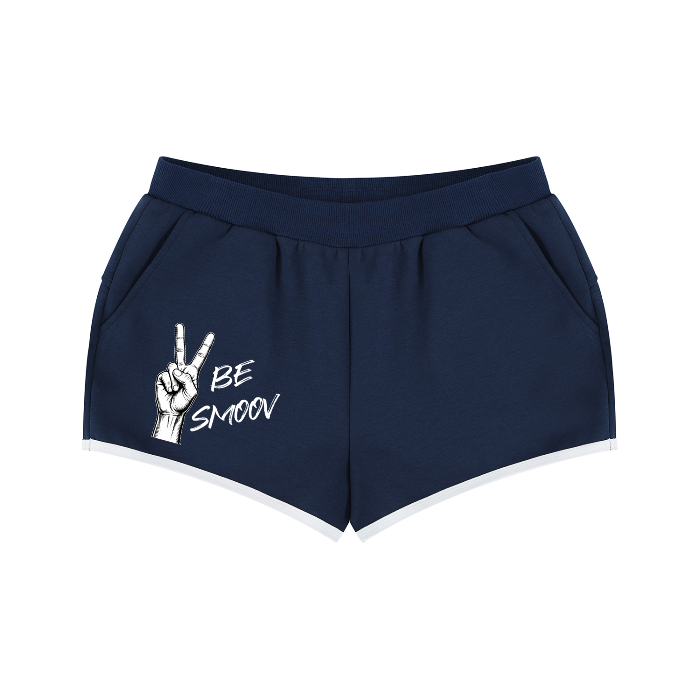 Women’s Peace Be Smoov Retro Athletic Shorts – product image 3