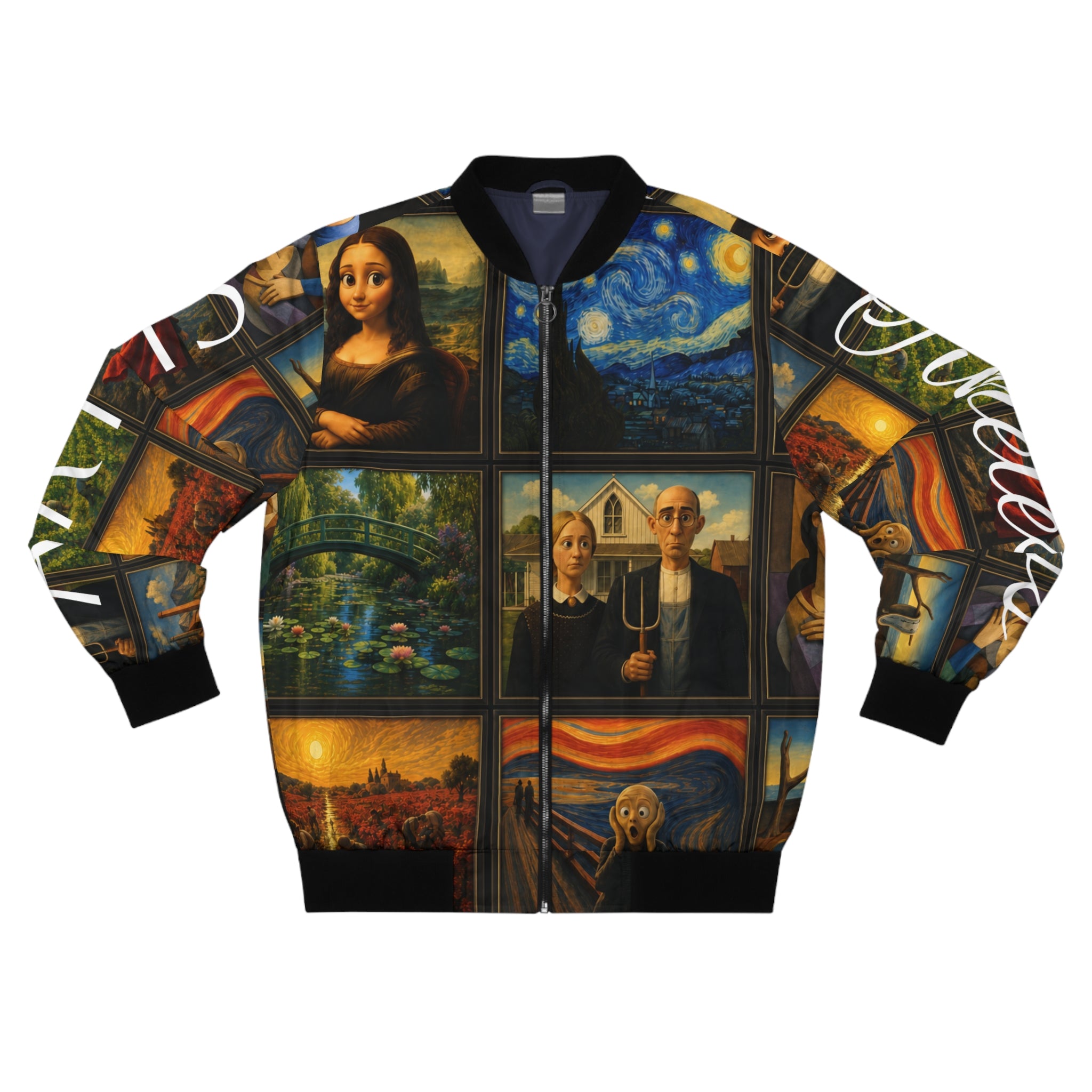 Men’s Art Is Timeless Museum Collage Bomber Jacket – product image 2