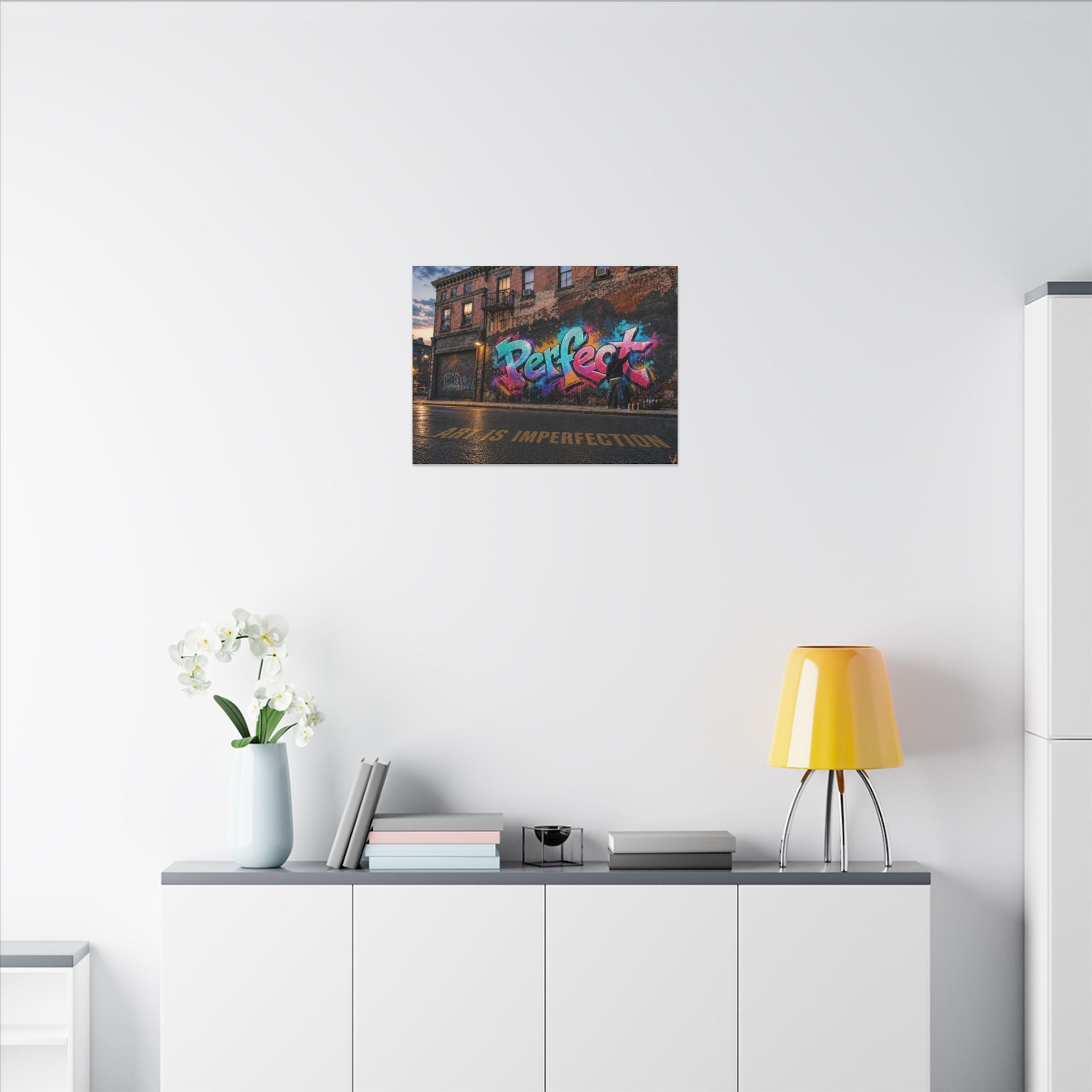 Art Is Imperfection urban graffiti matte canvas wall art